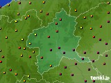 群馬県のアメダス実況(気温)(2020年08月21日)