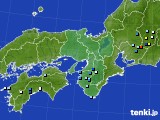 近畿地方のアメダス実況(降水量)(2020年08月22日)