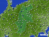 長野県のアメダス実況(風向・風速)(2020年08月22日)