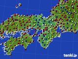 近畿地方のアメダス実況(日照時間)(2020年08月23日)