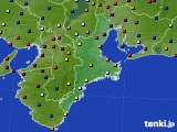 三重県のアメダス実況(日照時間)(2020年08月23日)