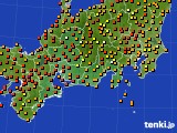 東海地方のアメダス実況(気温)(2020年08月23日)