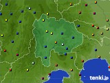 2020年08月24日の山梨県のアメダス(日照時間)