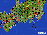 2020年08月24日の東海地方のアメダス(気温)
