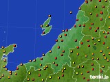 新潟県のアメダス実況(気温)(2020年08月24日)