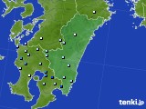 2020年08月25日の宮崎県のアメダス(降水量)