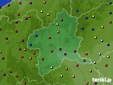 群馬県のアメダス実況(日照時間)(2020年08月25日)