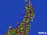 東北地方のアメダス実況(日照時間)(2020年08月26日)