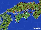 四国地方のアメダス実況(日照時間)(2020年08月26日)