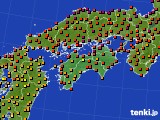 四国地方のアメダス実況(気温)(2020年08月26日)