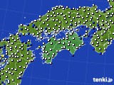 四国地方のアメダス実況(風向・風速)(2020年08月26日)