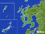 長崎県のアメダス実況(風向・風速)(2020年08月26日)