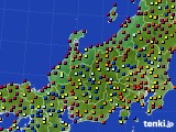 北陸地方のアメダス実況(日照時間)(2020年08月27日)