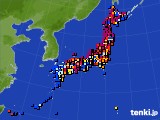 2020年08月27日のアメダス(日照時間)