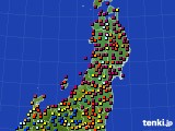2020年08月28日の東北地方のアメダス(日照時間)