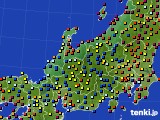 北陸地方のアメダス実況(日照時間)(2020年08月28日)