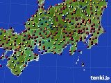 2020年08月29日の東海地方のアメダス(日照時間)