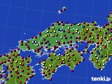 2020年08月29日の中国地方のアメダス(日照時間)