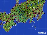 2020年08月30日の東海地方のアメダス(日照時間)