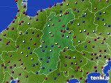 長野県のアメダス実況(日照時間)(2020年08月30日)