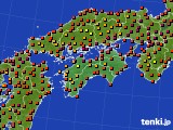 四国地方のアメダス実況(気温)(2020年08月30日)