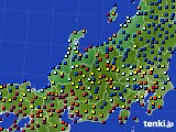 北陸地方のアメダス実況(日照時間)(2020年08月31日)