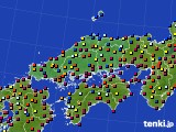 2020年08月31日の中国地方のアメダス(日照時間)