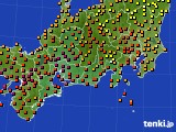 東海地方のアメダス実況(気温)(2020年08月31日)