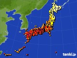 アメダス実況(気温)(2020年08月31日)