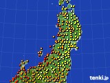 東北地方のアメダス実況(気温)(2020年09月01日)