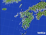 2020年09月01日の九州地方のアメダス(風向・風速)