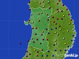 秋田県のアメダス実況(日照時間)(2020年09月02日)