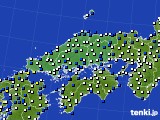 中国地方のアメダス実況(風向・風速)(2020年09月02日)