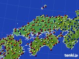 中国地方のアメダス実況(日照時間)(2020年09月03日)