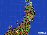 東北地方のアメダス実況(気温)(2020年09月03日)