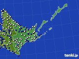 道東のアメダス実況(風向・風速)(2020年09月03日)