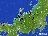 北陸地方のアメダス実況(降水量)(2020年09月04日)