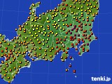 関東・甲信地方のアメダス実況(気温)(2020年09月04日)