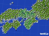 2020年09月04日の近畿地方のアメダス(風向・風速)