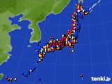 アメダス実況(日照時間)(2020年09月05日)