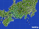 東海地方のアメダス実況(風向・風速)(2020年09月06日)