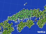 中国地方のアメダス実況(風向・風速)(2020年09月06日)