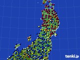 2020年09月07日の東北地方のアメダス(日照時間)