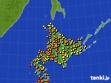 北海道地方のアメダス実況(気温)(2020年09月07日)