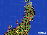 東北地方のアメダス実況(気温)(2020年09月07日)