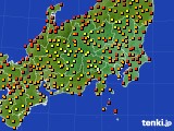 関東・甲信地方のアメダス実況(気温)(2020年09月07日)