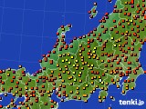 北陸地方のアメダス実況(気温)(2020年09月08日)