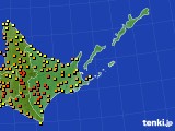 道東のアメダス実況(気温)(2020年09月08日)