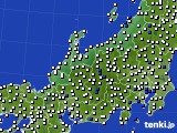 北陸地方のアメダス実況(風向・風速)(2020年09月09日)