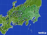 関東・甲信地方のアメダス実況(降水量)(2020年09月10日)